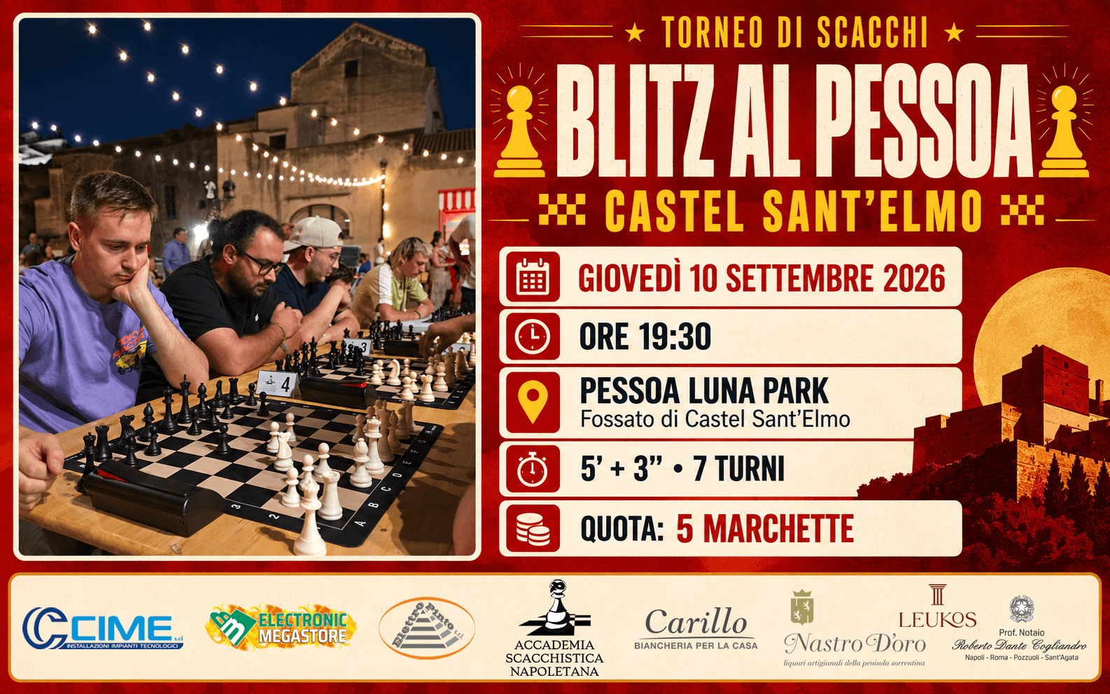 BLITZ AL PESSOA | GIOVEDÌ 10 SETTEMBRE 2026