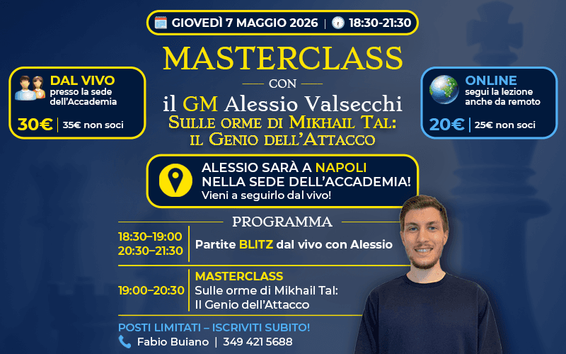 Masterclass con il GM Alessio Valsecchi